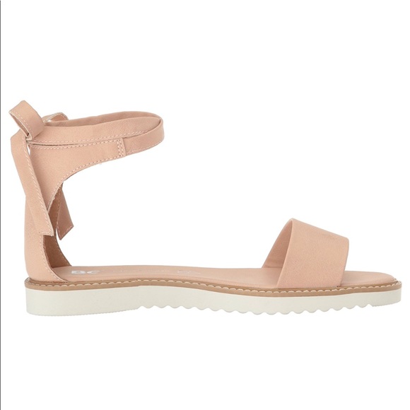 Vegan Leather Blush Cream Lace Up Sandal - Picture 4 of 7